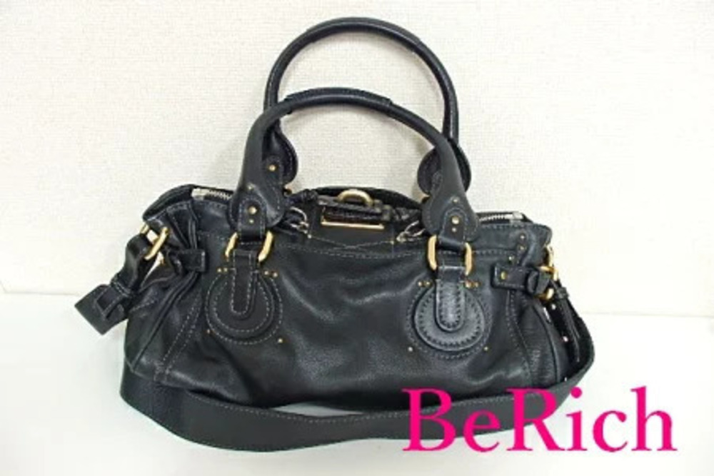 Chloe Paddington Handbag shoulder bag leather padlock cadena editors Boston tote
